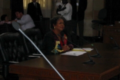 Commissioner Kimbrough in Council Chamber