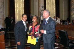 Commissioner Kimbrough with Councilmembers Tom LaBonge, Martin Ludlow